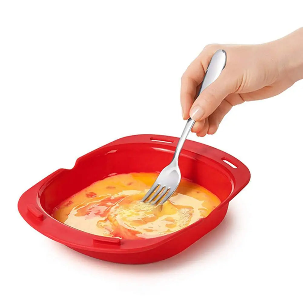 Microwave Egg Cooker Tool  Silicone Omelette &amp; Poacher