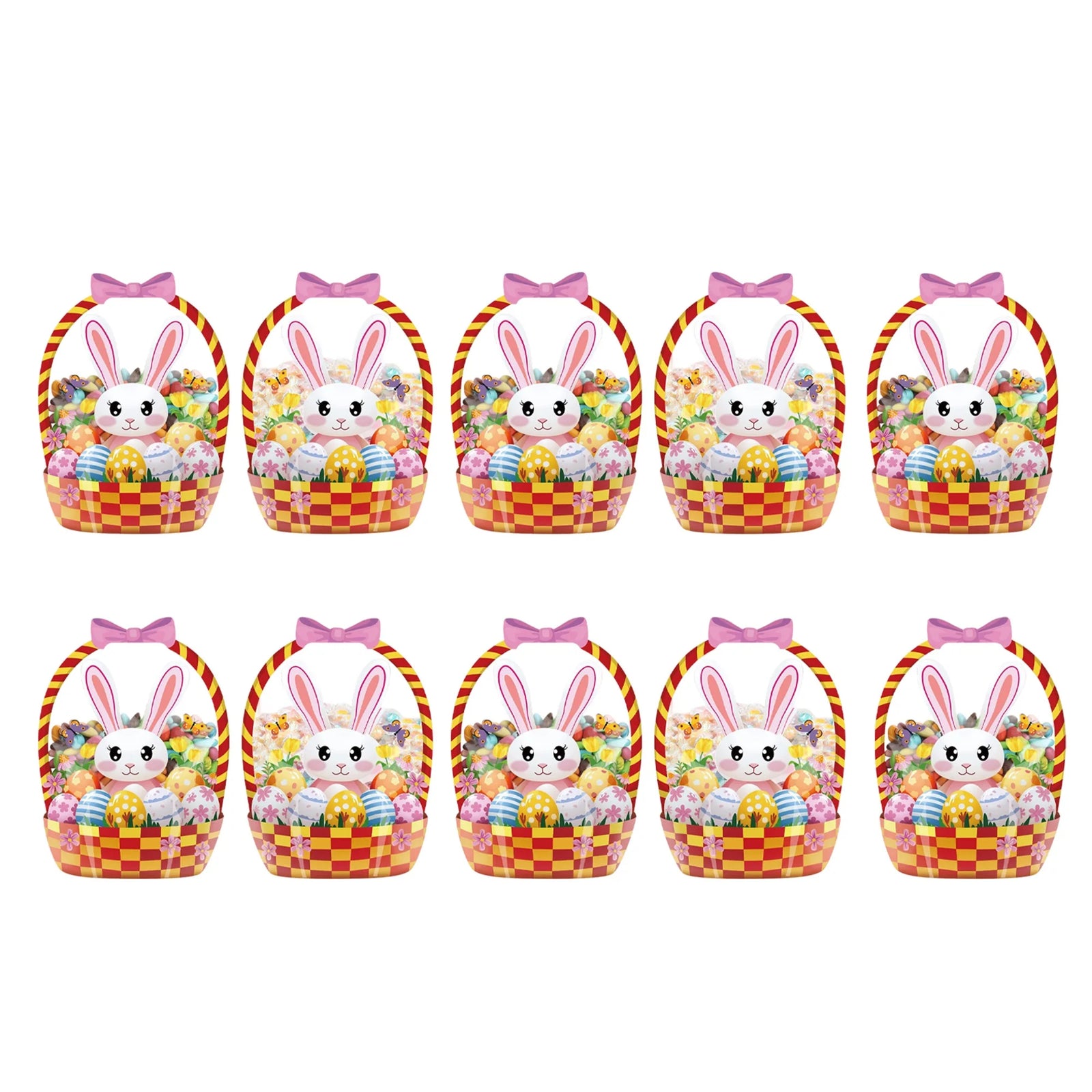 Easter Bunny Sealing Pouches Resealable Plastic Treat Bags