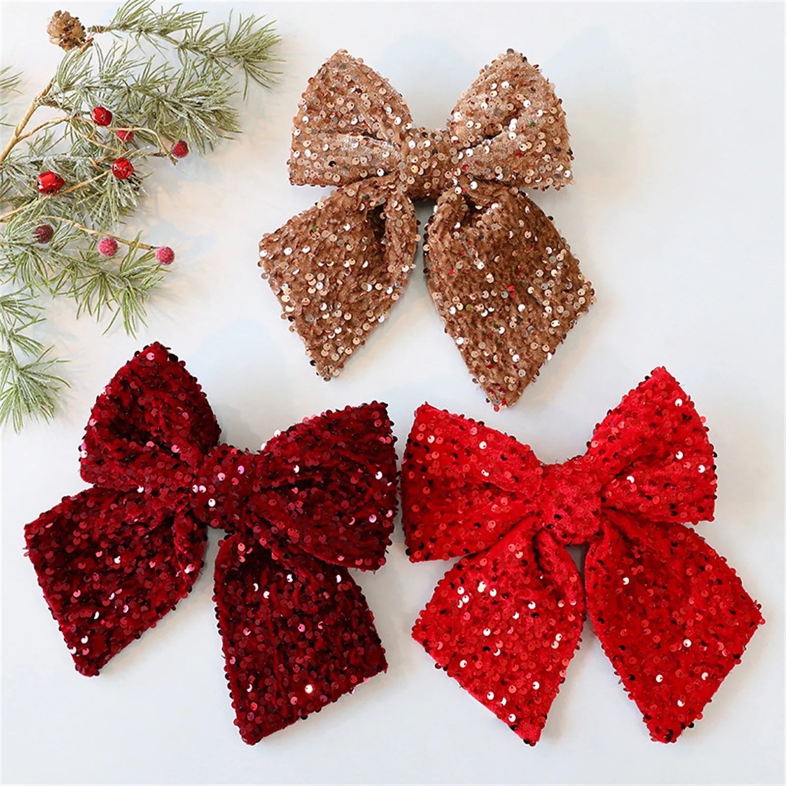 Elegant Holiday Tree Topper Decorative Accent (Coffee)