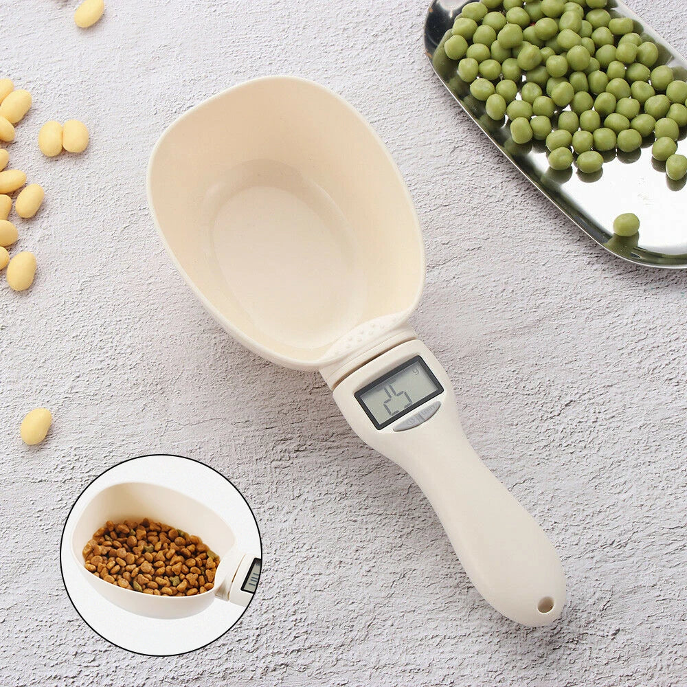 Electronic Pet Food Measuring Scoop Scale Kitchen Food Scale with LED Display