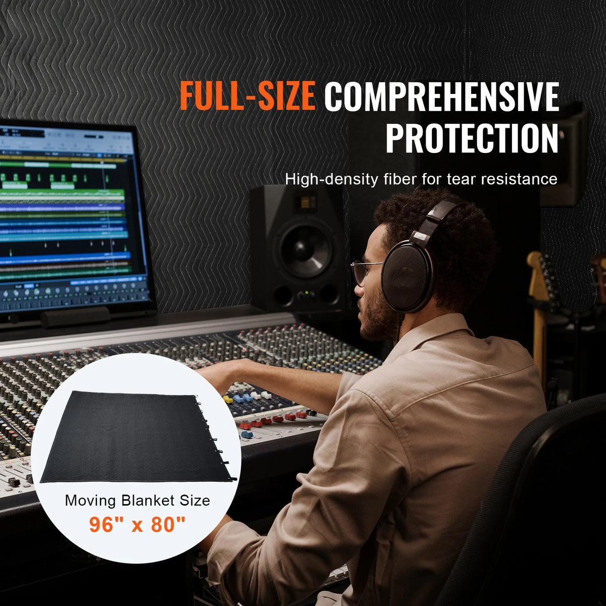 Professional Sound Dampening Blanket 96&quot; x 80&quot;