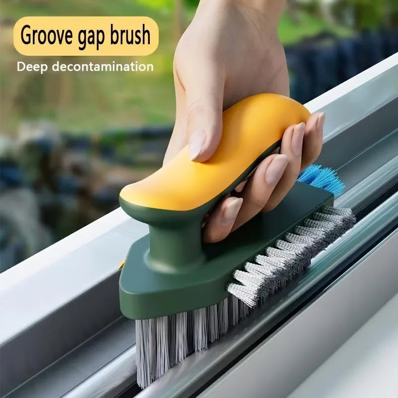 Ergonomic Handle Gap Cleaning Brush Flexible Multi-Surface Tool