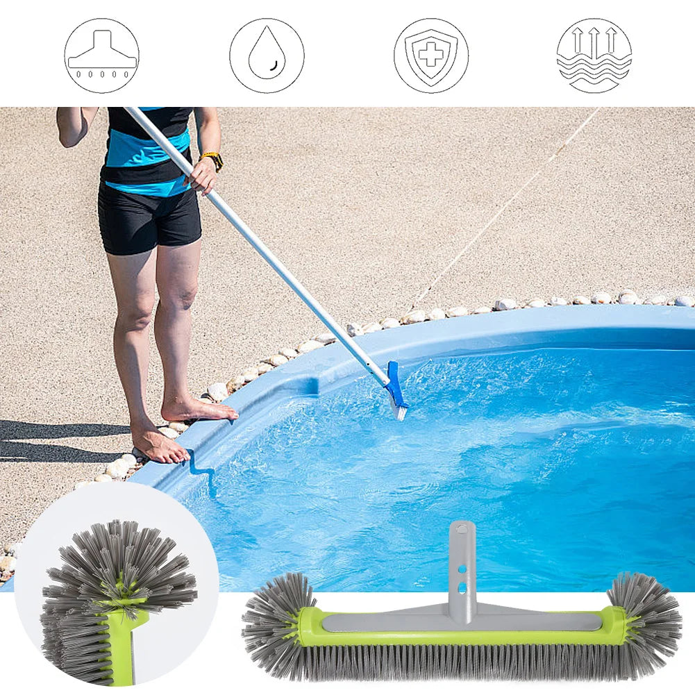 Swimming Pool Scrub Brush 17.5" for Steps and Floors