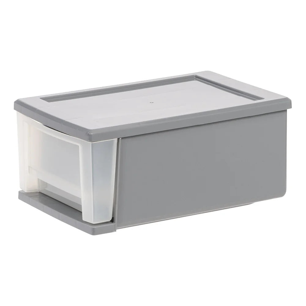 Stackable Plastic Storage Bins 7QT Modular Drawers Organizer