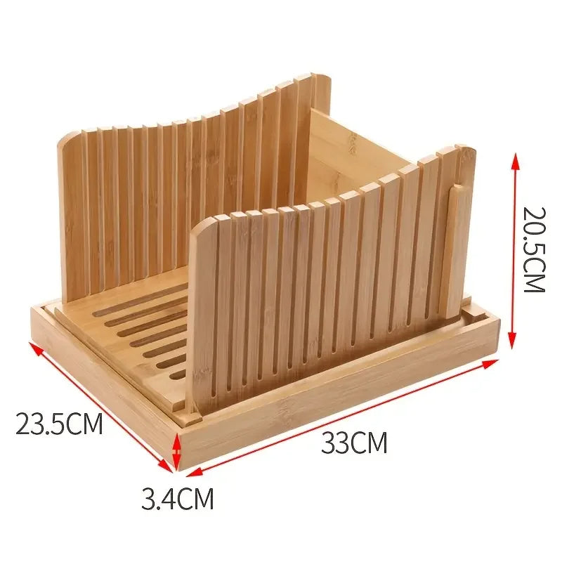 Foldable Bread Slicer with Adjustable Slicing Control