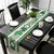 St. Patrick's Day Shamrock Eucalyptus Plaid Linen Table Runner