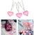 20 LED Pink Love Heart String Fairy Lights