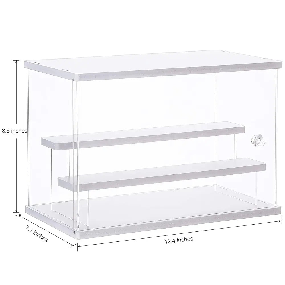 Acrylic Display Case for Collectibles for Countertop Dustproof Cube (Clear)