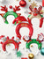 Santa Claus Hair Clasp 5PCS for Christmas Party Decorations