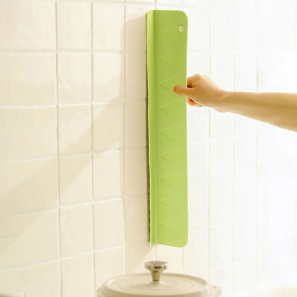Silicone Sink Splash Guard Washing Basin Anti-Splash Stopper (Green)