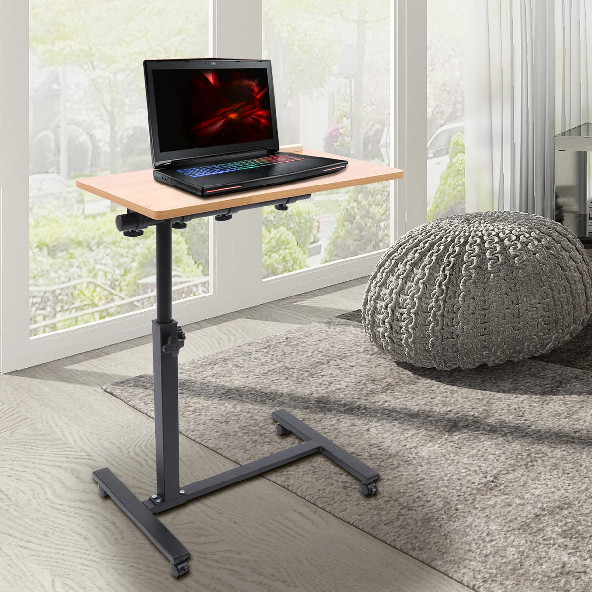 Adjustable Laptop Desk with 360° Rotating Tabletop Home Office Laptop Desk