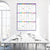 Dry Erase 3-Month Wall Planner 28" x 40" Reusable Laminated Whiteboard Calendar