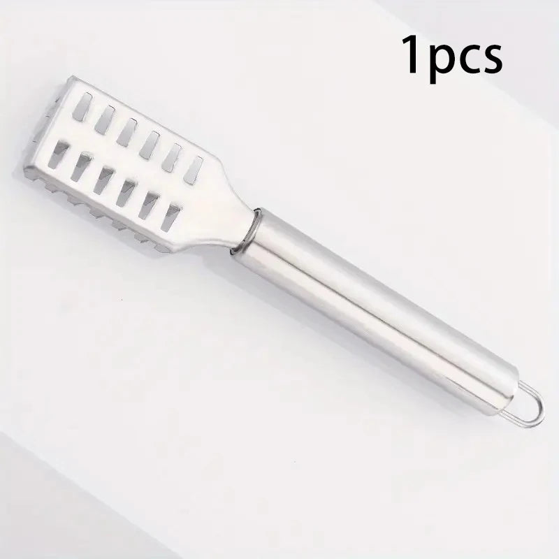 Stainless Steel Fish Scale Scraper with Round Tube Design