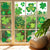 8 Sheets Window Static Stickers for St Patrick's Day Decoration