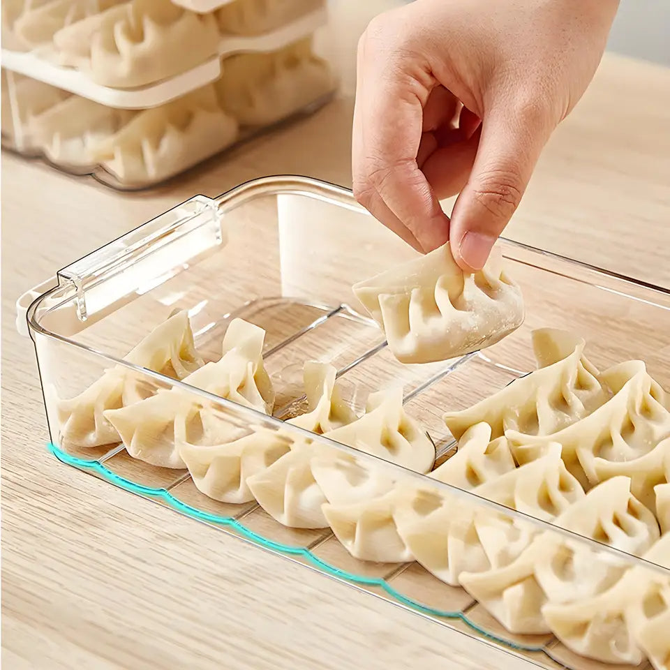 Stackable Refrigerator Transparent Organizer Space-Saving Storage