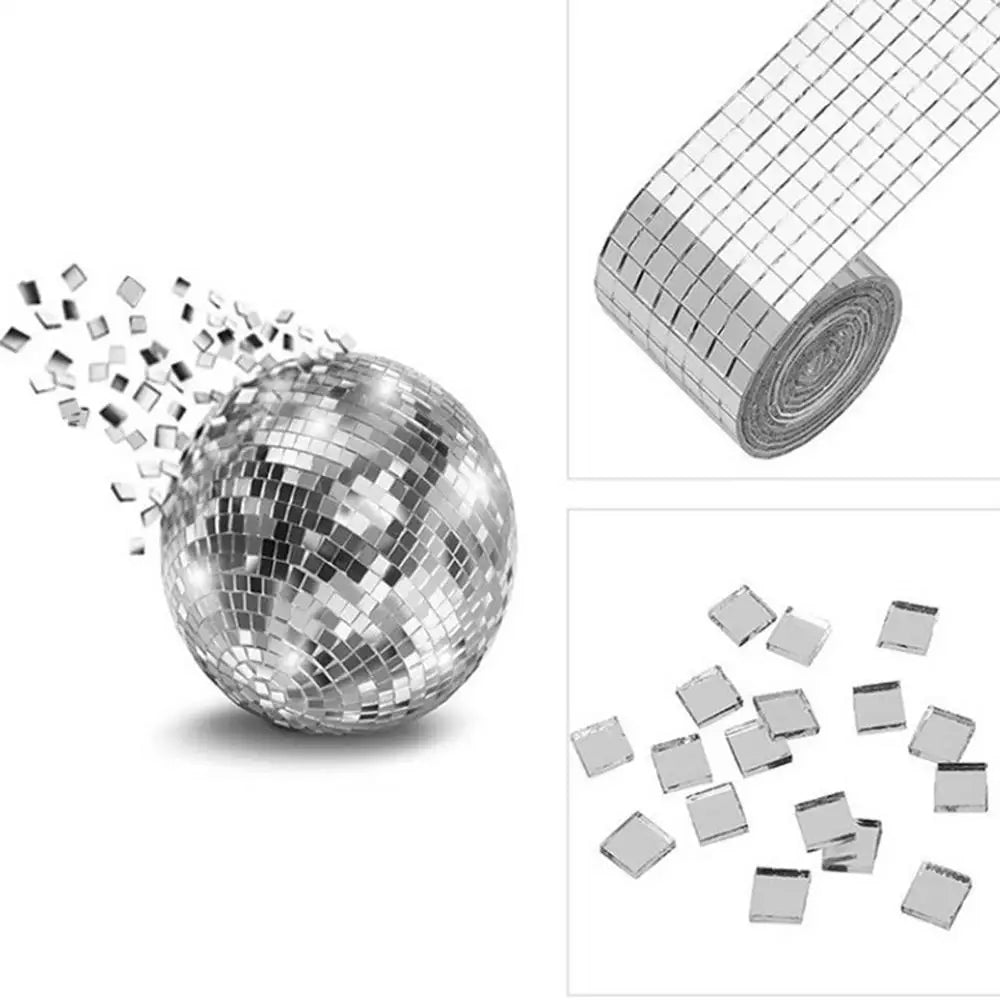 DIY Disco Ball Mirror Wall Stickers Mosaic Decor