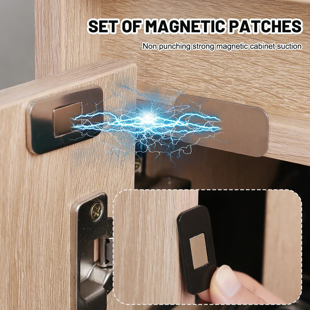 Magnetic Door Catch Invisible Hidden Closet Furniture (Black)