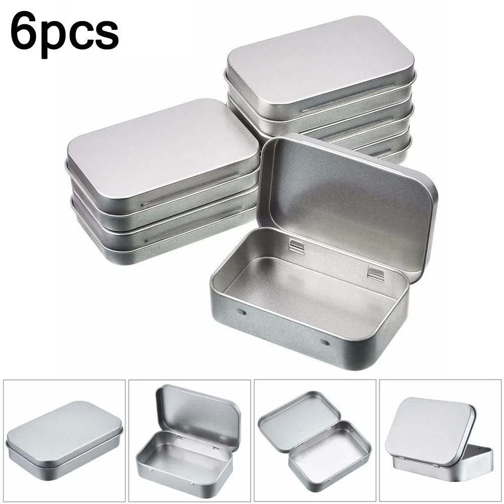 6Pcs Portable Slide Cover Storage Boxes for Travel