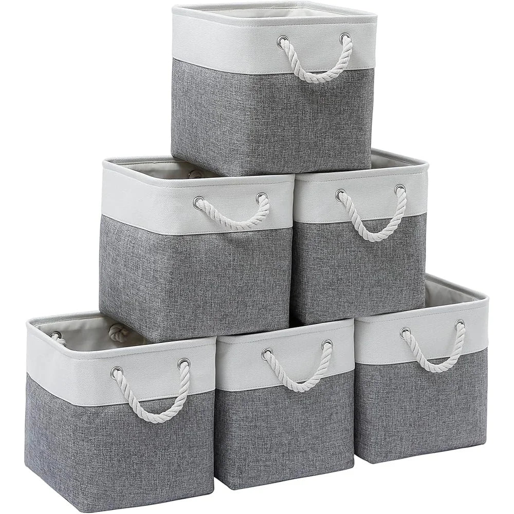 Fabric Storage Bins 11-Inch (Set of 6)