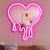 LED Melting Heart Neon Sign Light for Bedroom Girl's Room Party Studio Decor