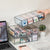 Acrylic Desk Organizer Drawers 3-Pack Transparent 4-Compartment Storage