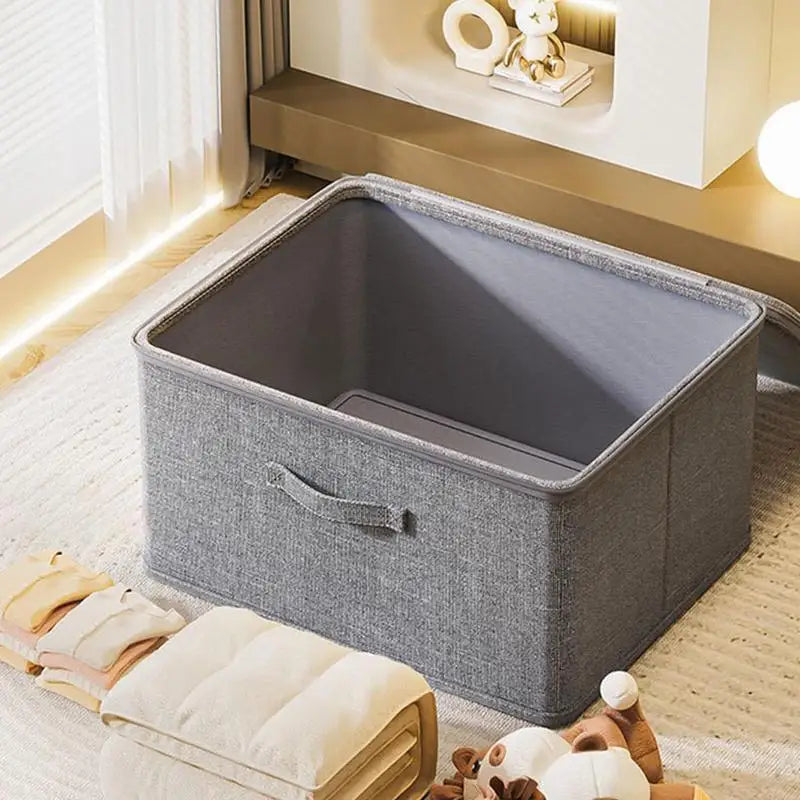 Fabric Storage Lockable Organizer Box For Clothes Toys (Small)