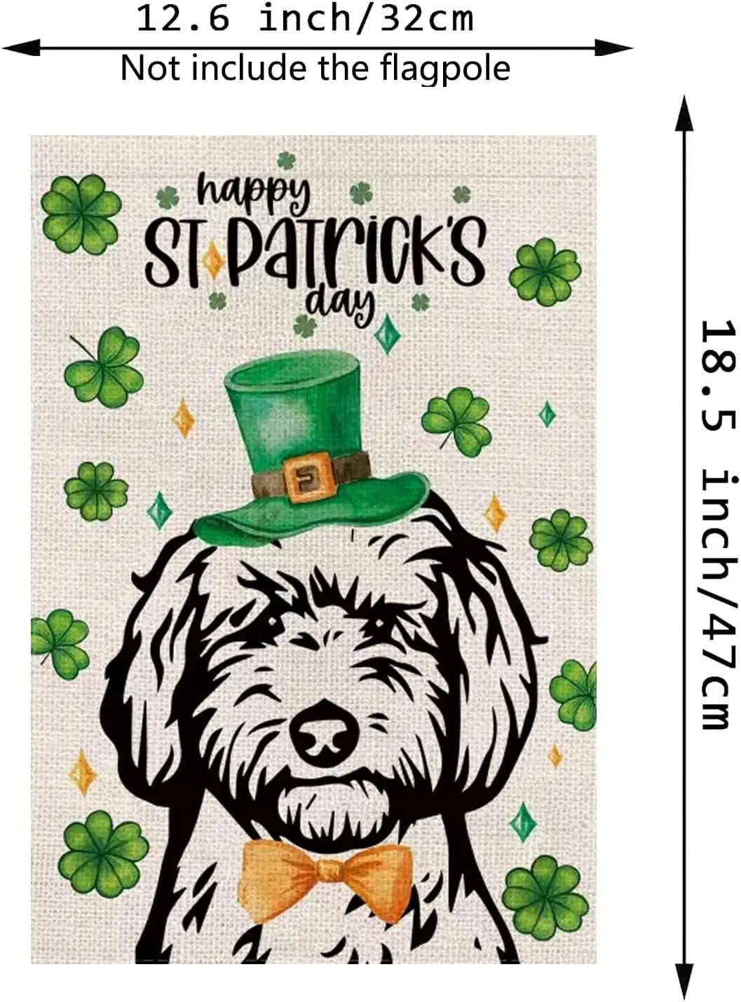 Doublesided St. Patrick's Day Garden Flag