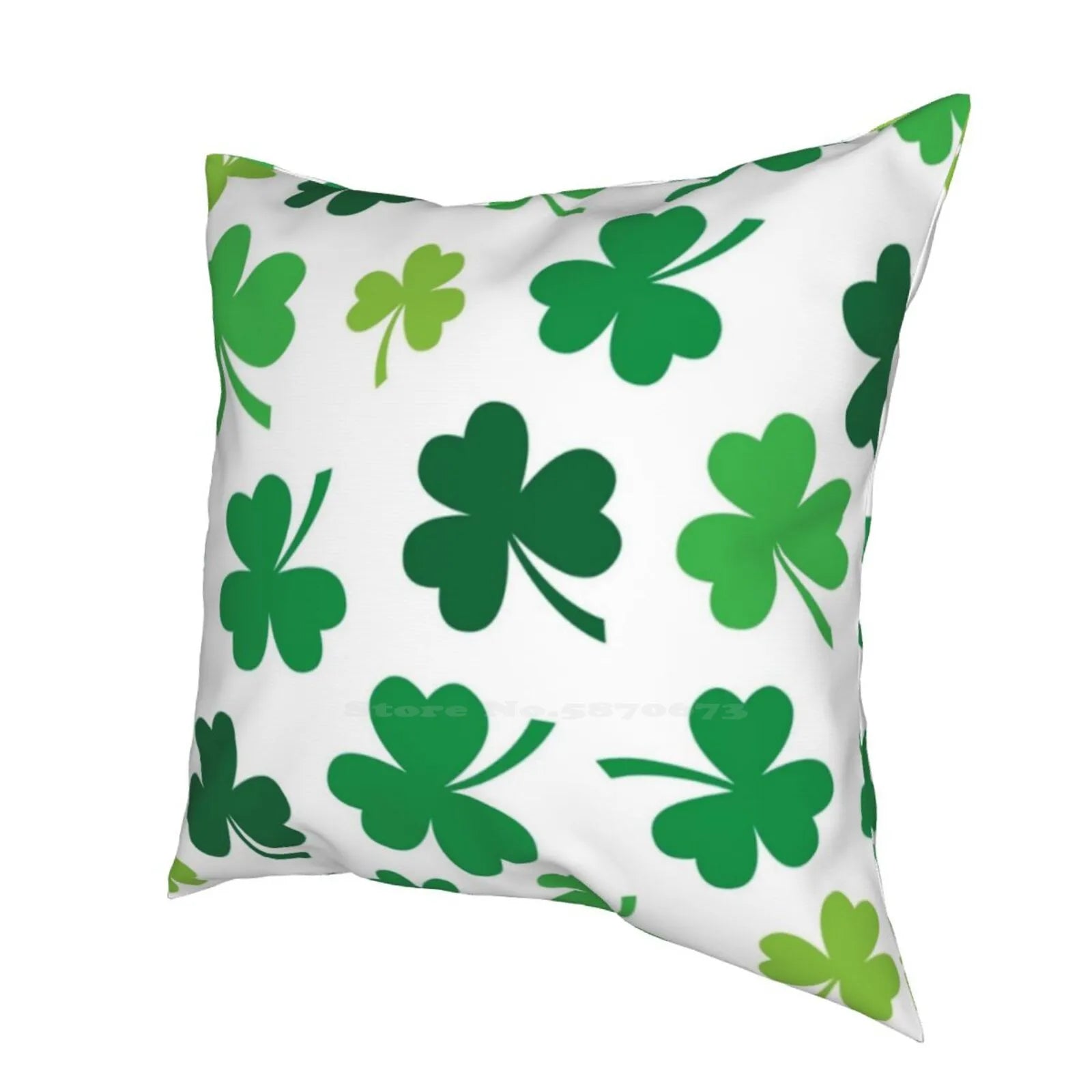 Irish Shamrock Pillowcase for St. Patrick's Day Decor