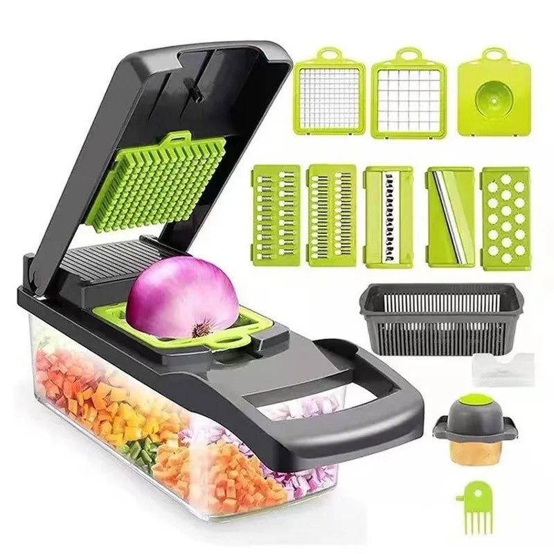 6-in-1 Vegetable Chopper Mandoline Slicer Kitchen Food Prep Tool