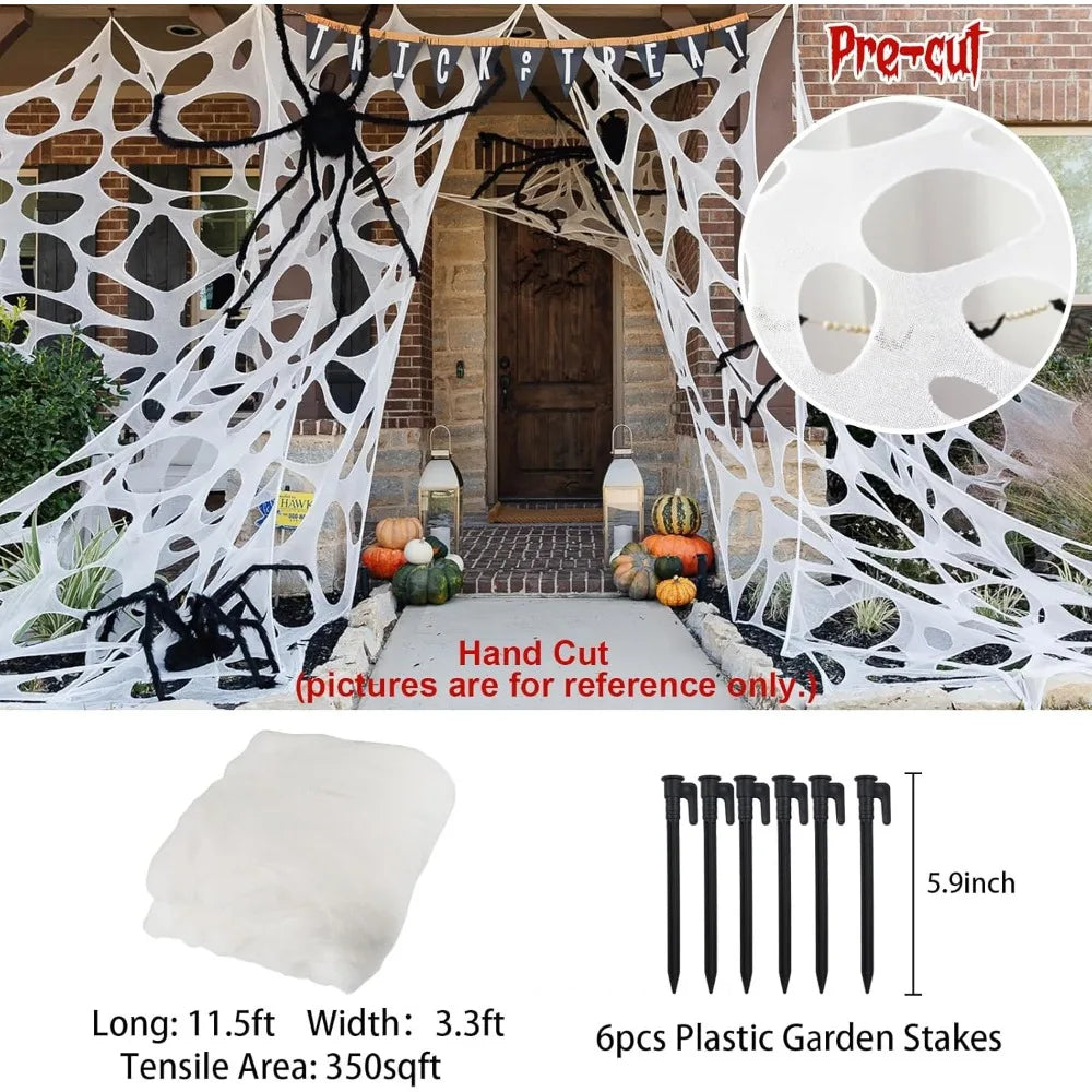 DIY Super Stretchy Spider Web Decorations (Web Only)