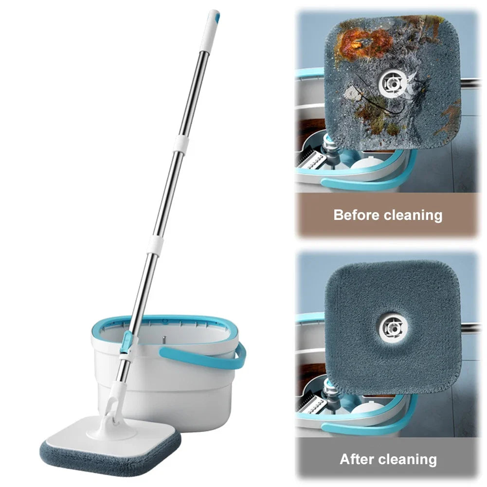 Innovative Spin Mop Bucket with Clean/Dirty Water Separation