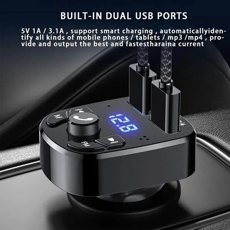 Car MP3 Player Dual USB Fast Charger FM Transmitter