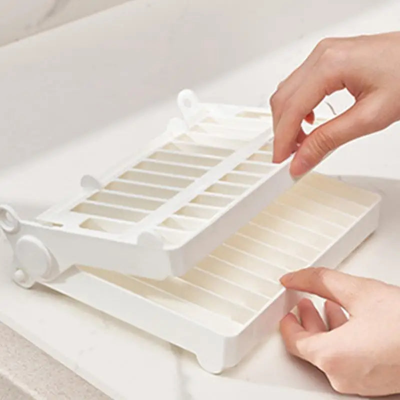 Cabinet Door Mounted Organizer Clear Acrylic Straw Dispenser