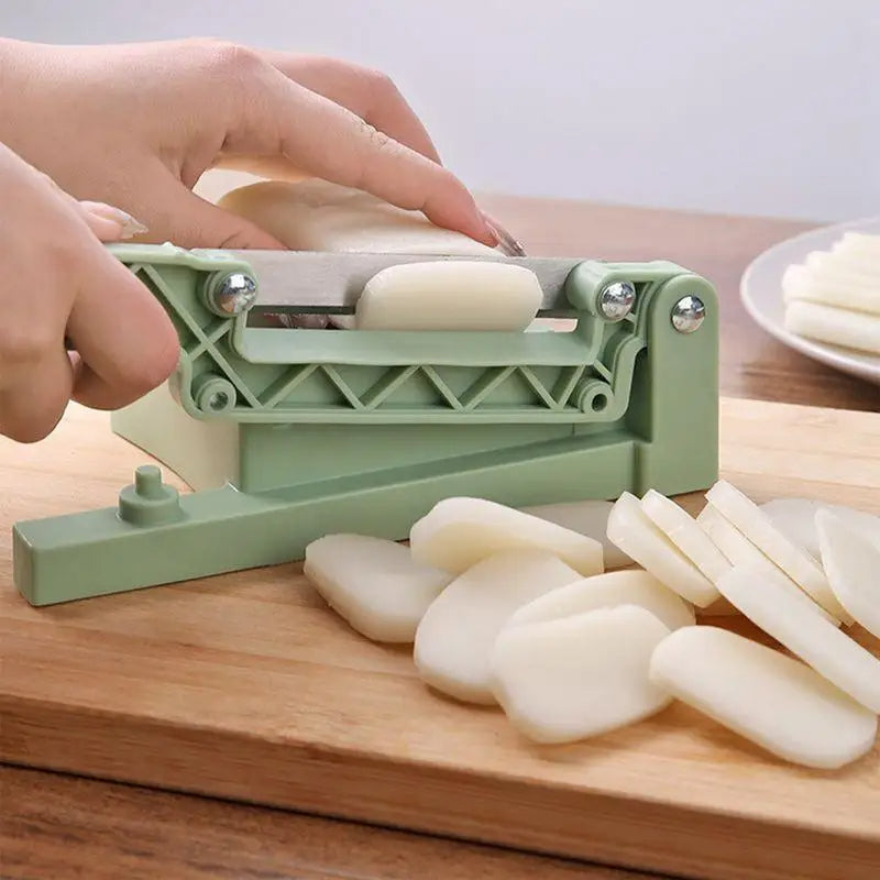 Manual Food Bread Vegetable Slicer (Green)