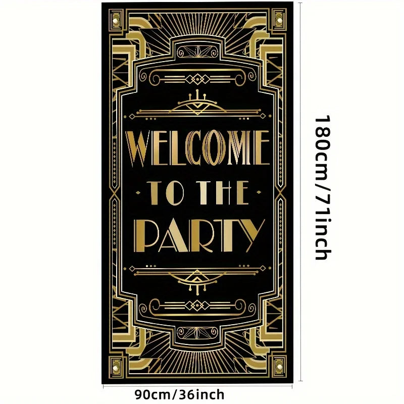 Gatsby Themed Whiskey and Bar Party Supplies for Home Door Covers