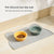 Silicone Pet Placemat Waterproof Pet Mat for Dog Cat Feeding Pad (Gray)