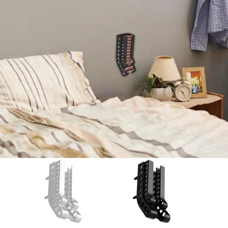 Wall Mount Battery Storage Organizer Dispenser (Black)