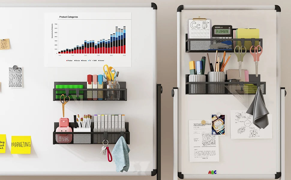 Magnetic Spice Rack Organizer for Fridge Side, 5-Pack