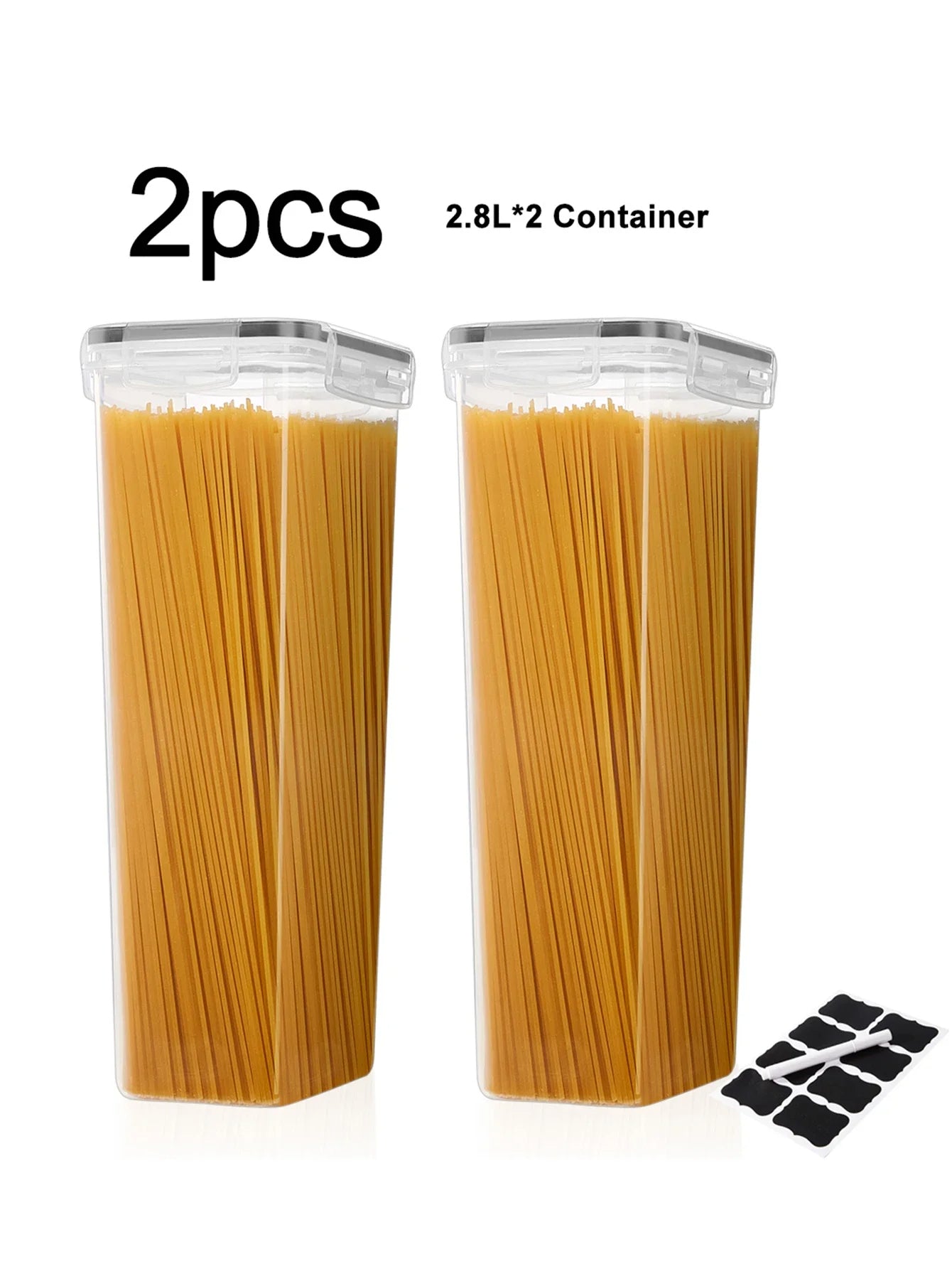 Airtight Food Storage Containers 2-Pack for Pantry