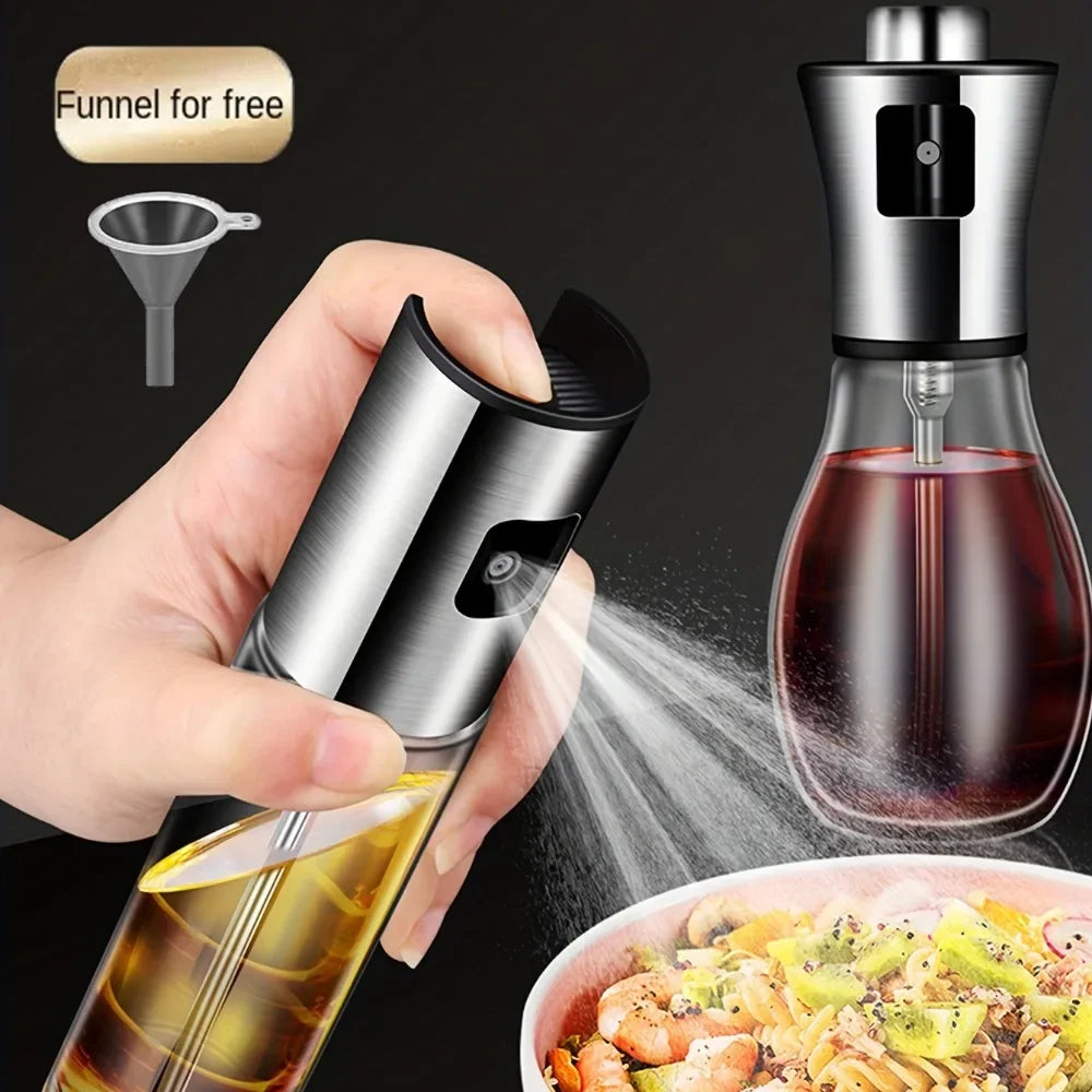 Oil Press Spray Glass Bottle 100ML for Cooking Kitchen Restaurant Bottle Perfect for Healthy Cooking and Baking