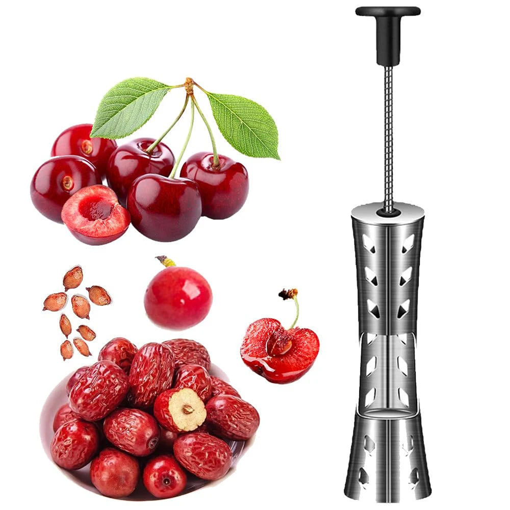 Multifunction Cherry & Olive Pitter Automatic Rebound Press (304 Stainless Steel)