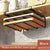 Under Cupboard Hanging Organizer with Hooks & Shelf (Black)