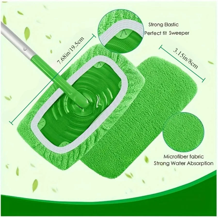 Reusable Dry Sweeping Wet Mopping Pads for Household Floor Cleaning