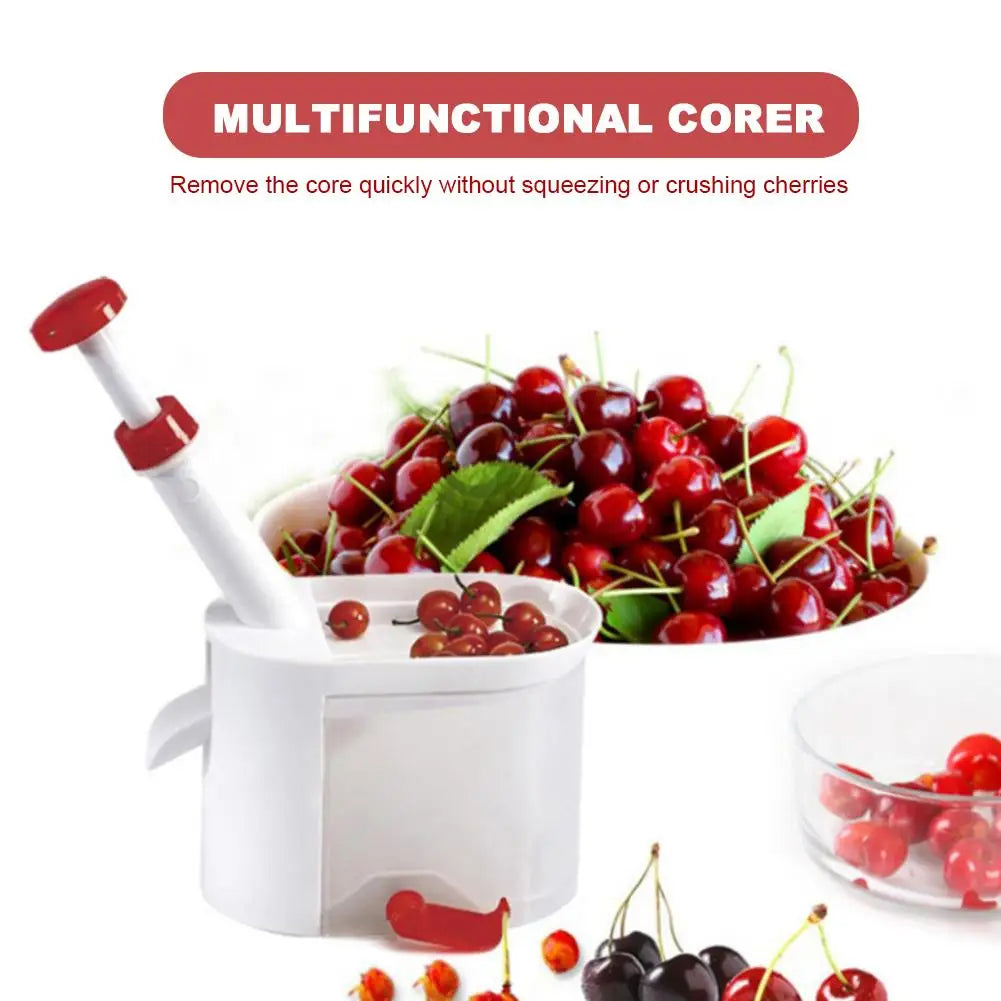 Cherry Pitter Seed Extraction Machine Fruit Stone Remover (White)