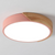 Indoor LED Ceiling Lamp for Living Room Corridor Balcony, No Remote, Pink (Cold White)