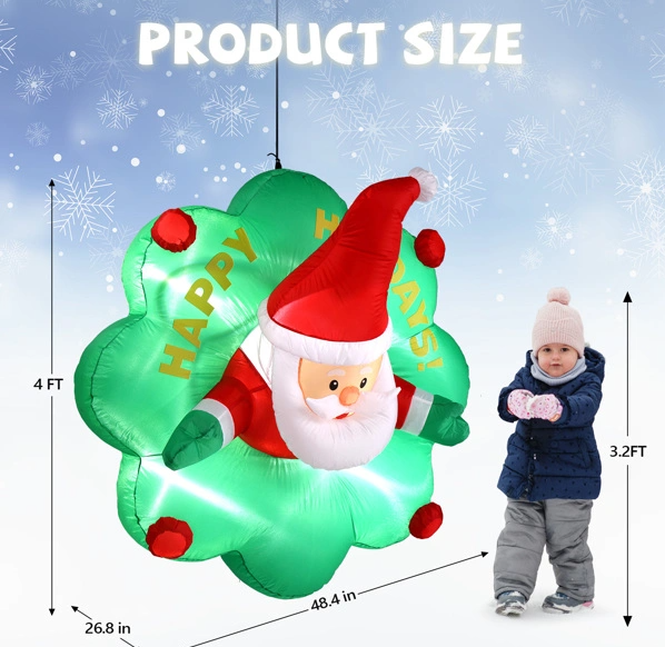 Inflatable Blow Up Hanging Decoration With Built-in LED Lights