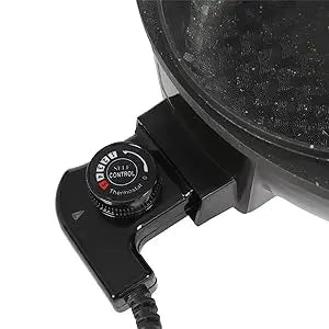 Electric Hot Pot Grill with Divider Portable Smokeless Grill