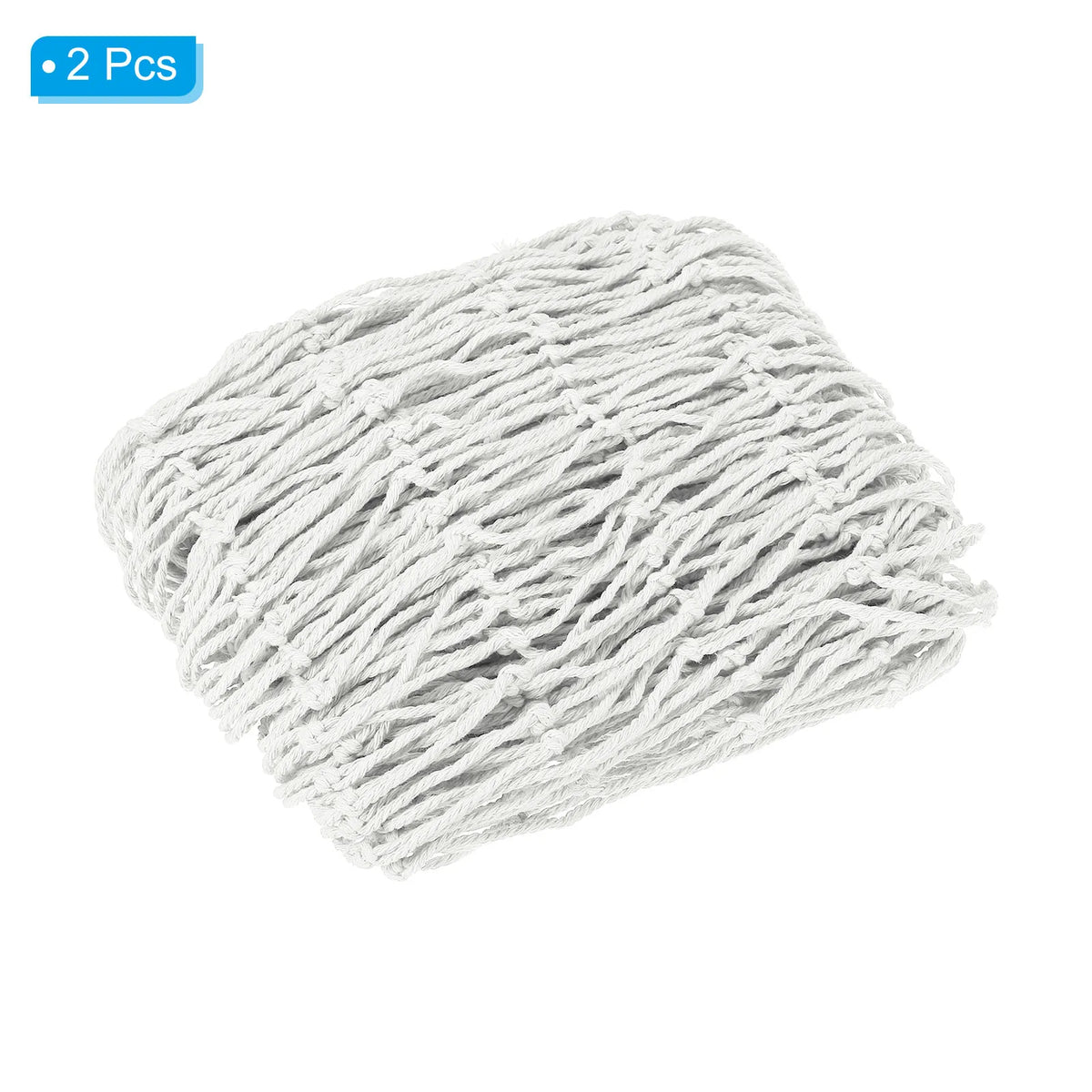 Mediterranean Style Decorative Fishing Nets, 2-Pack (Creamy White)