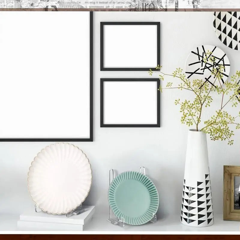 Acrylic Plate Stand Clear Book Picture Frame Holder for Tabletop