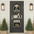 Happy New Year Door Banner Set Gold Black New Year 2025 Porch Sign